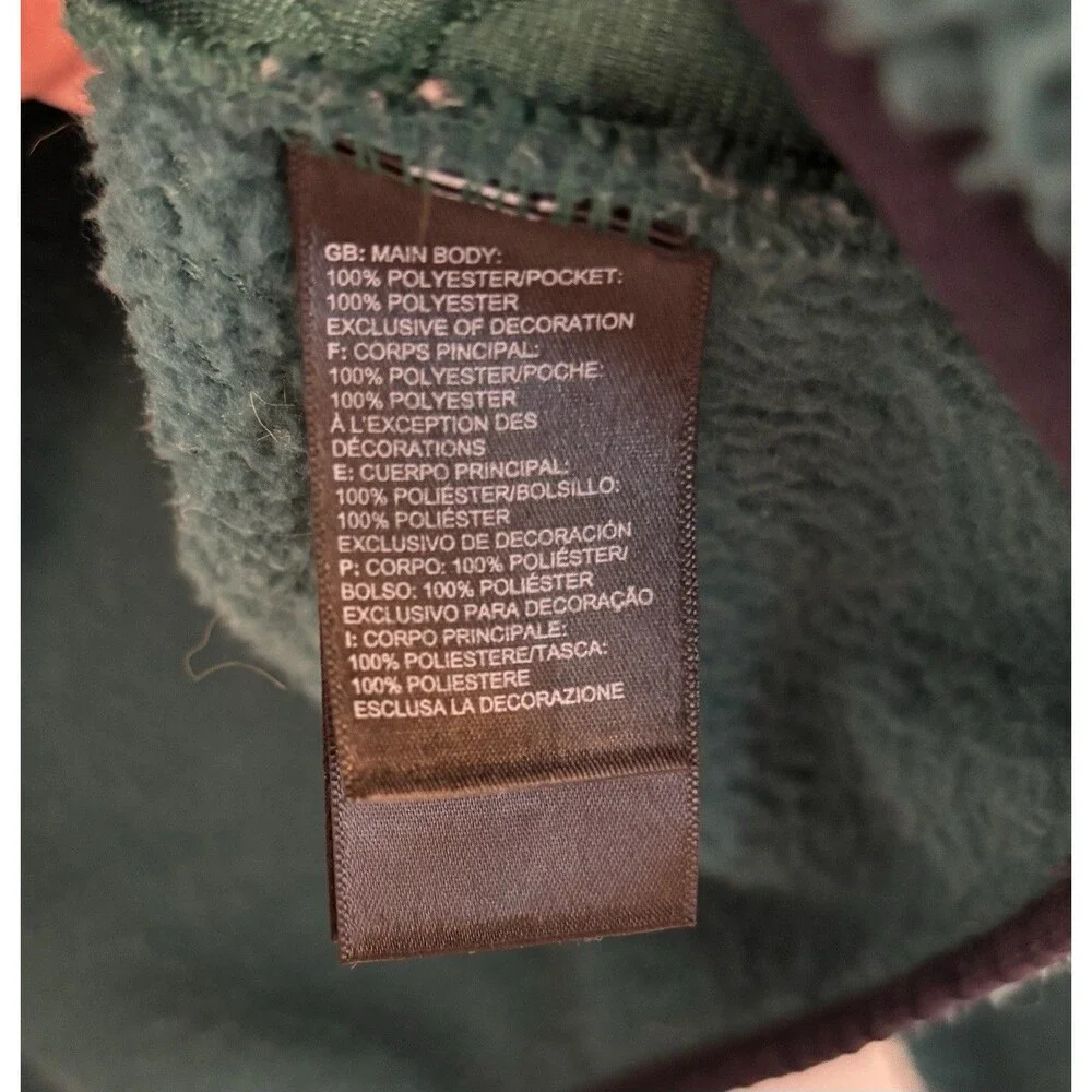 The North Face Dunraven Sherpa Fleece 1/4 Zip Jacket Coat Sz Medium Men